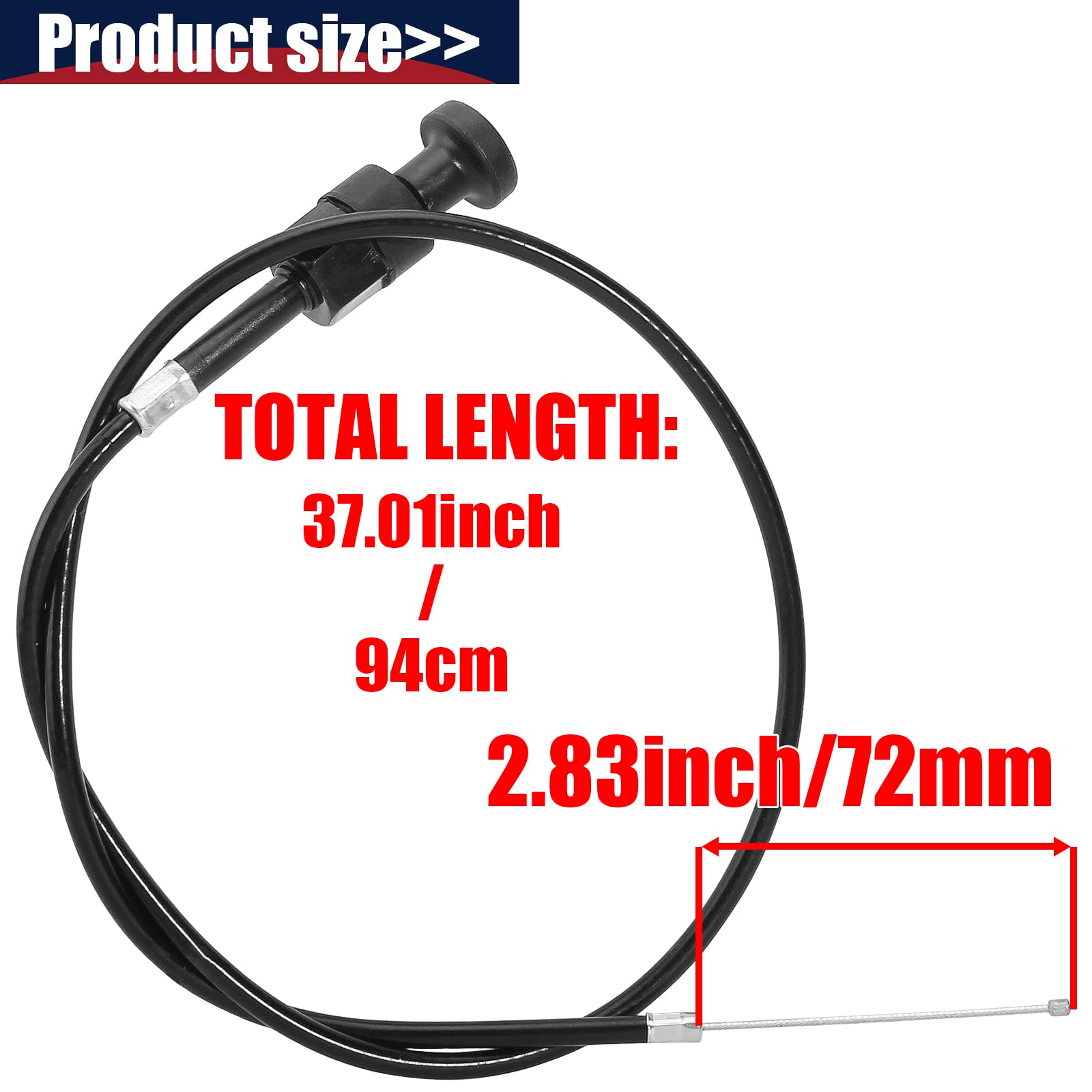 Qazaky Pw80 Choke Throttle Cable Compatible With Yamaha Pw80 Bw80 Y-Zinger Push Pull Big Wheel 80 Lifan