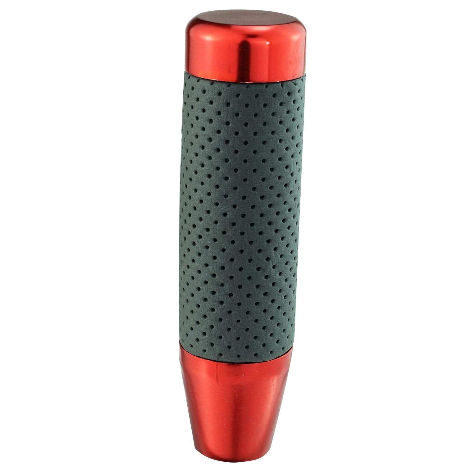 Abfer Weighted Shift Knob Leather Car Gear Stick Shifter Handle Adapter Short Shifting Lever Knobs For Most Vehicle Trucks, Red