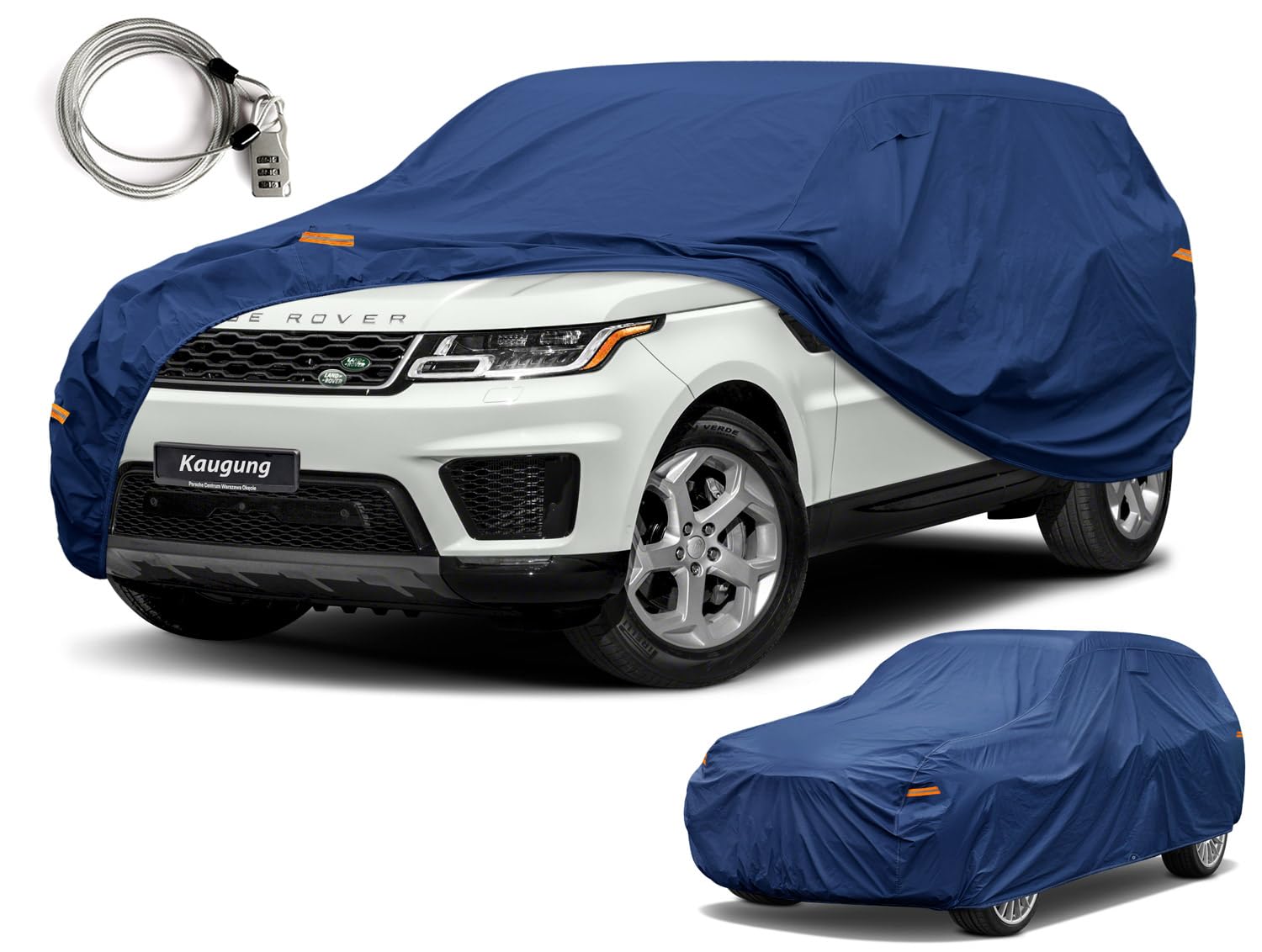 Heavy Duty Car Cover Custom Fit Range Rover (1994-2025), Waterproof All Weather Resistant Outdoor Sun Rain Dust S Protection wit