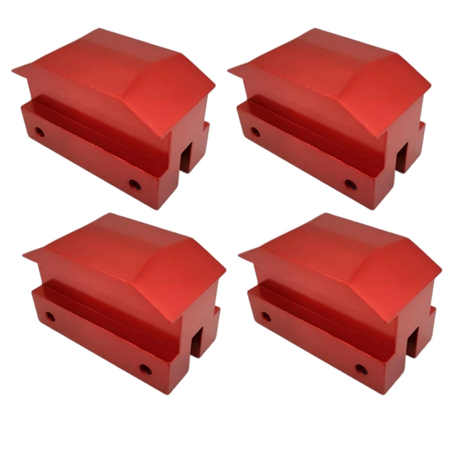 Jack Lift Pad Anodized Aluminum for Camaro 6th Gen for Chevrolet Jack Pad Except Convertable 4 Pieces Red 2012 2016 2017 2018 20