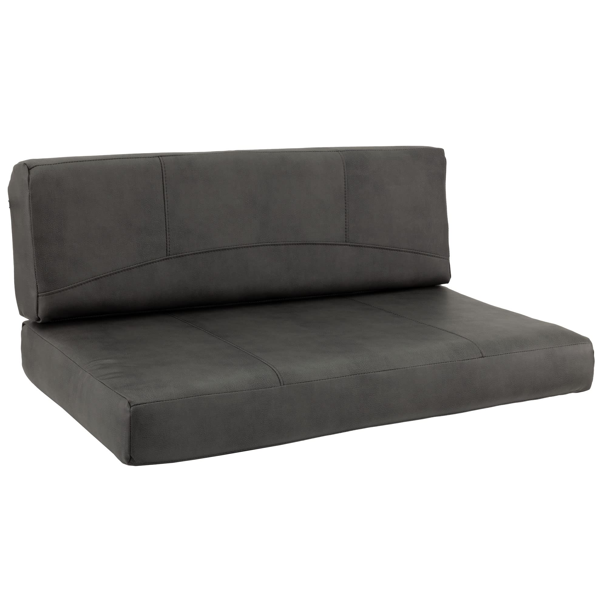 RecPro RV Dinette Booth Cushions - Memory Foam, 42", Gunmetal Color