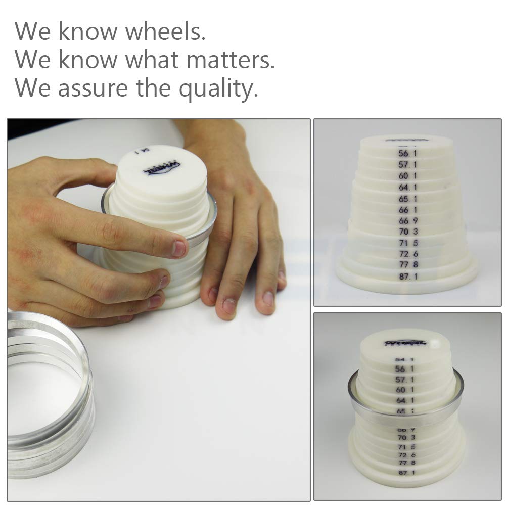 Wheel Connect Hub Centric Rings, 112 To 93.1, Set Of 4, Aluminium Alloy Hubrings, O.D:112Mm- I.D 93.1Mm. A