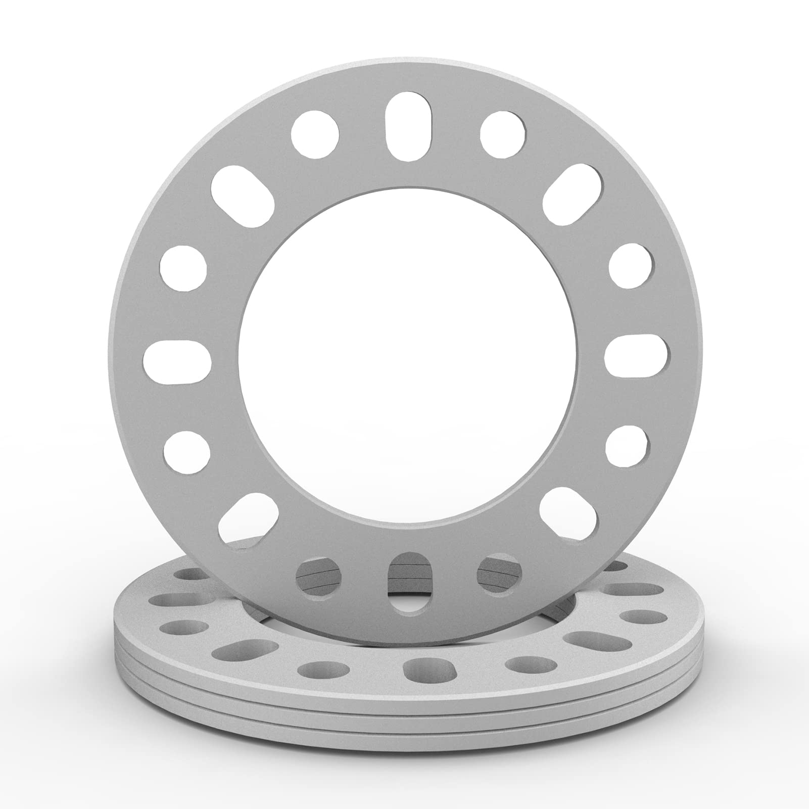 WHEEL CONNECT Light Truck Wheel Spacer,6mm thickness(1/4inch),Fit bolt pattern 8X165.1, 8X170, 8X180, Cast Aluminum, Pack of 4.