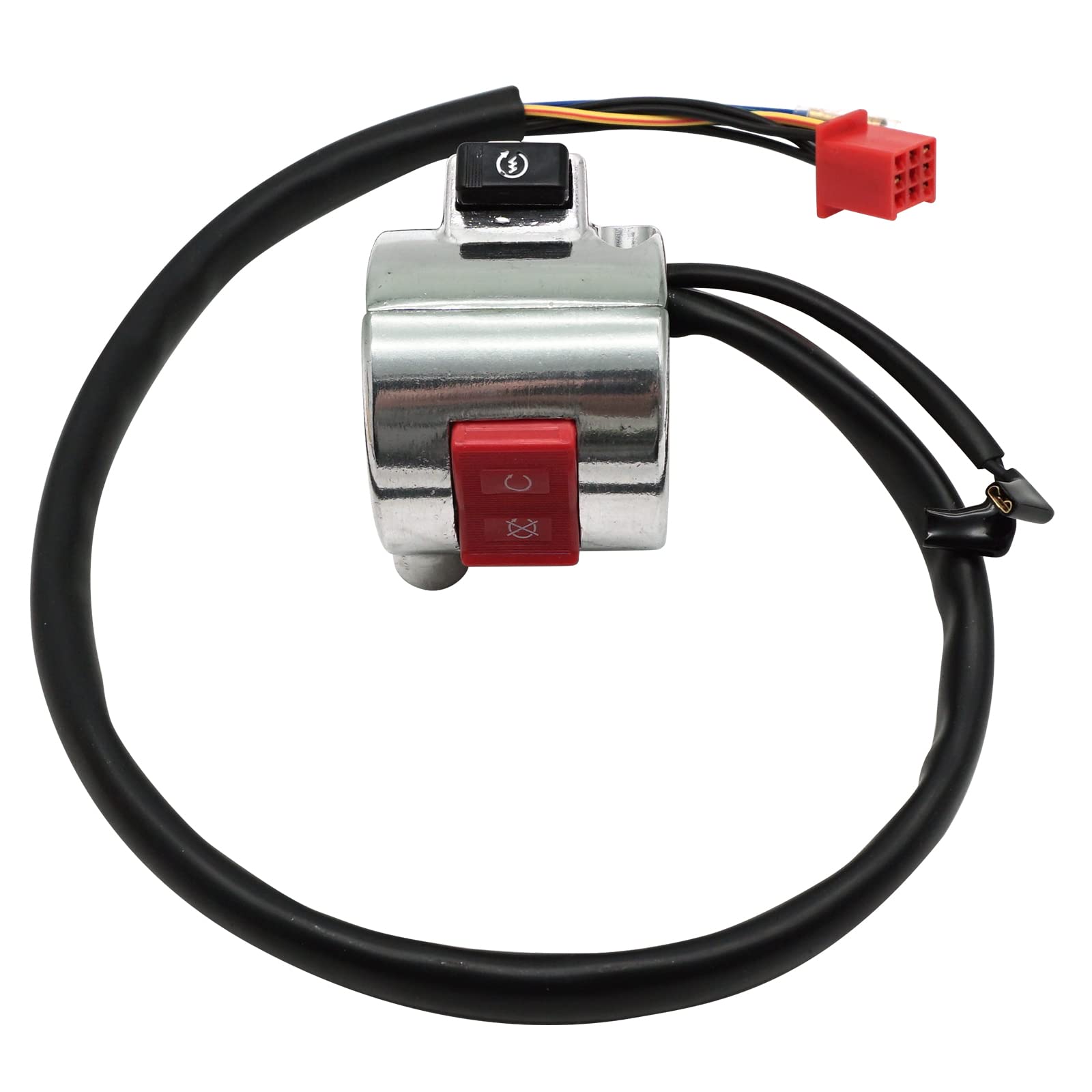 JAVIK Right Start Stop Kill Control Switch for Honda Shadow ACE 750 VT750C 1998-2003, OEM# 35130-MBK-J01, Silver