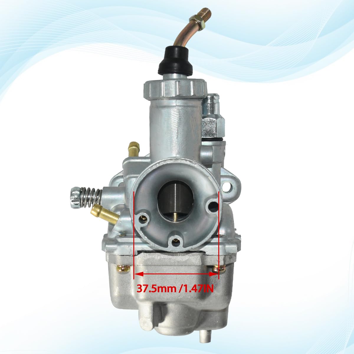 JDLLONG Carburetor for Yamaha Moto 4 YFM225 & Timberwolf 250 ATV, 1986-1988, Includes Fuel Petcock Switch