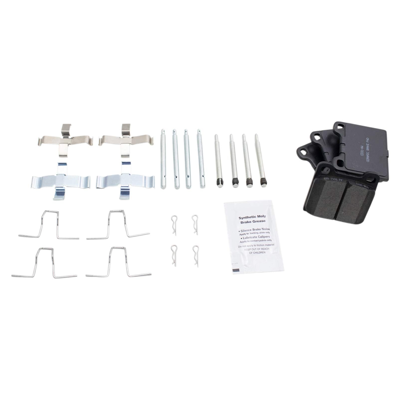Trq Front And Rear Brake Pad & Rotor Kit Brake Pads Brake Rotor Ceramic Compatible With 1994-1997 Volvo 850 1998-2004 C70 1998-2