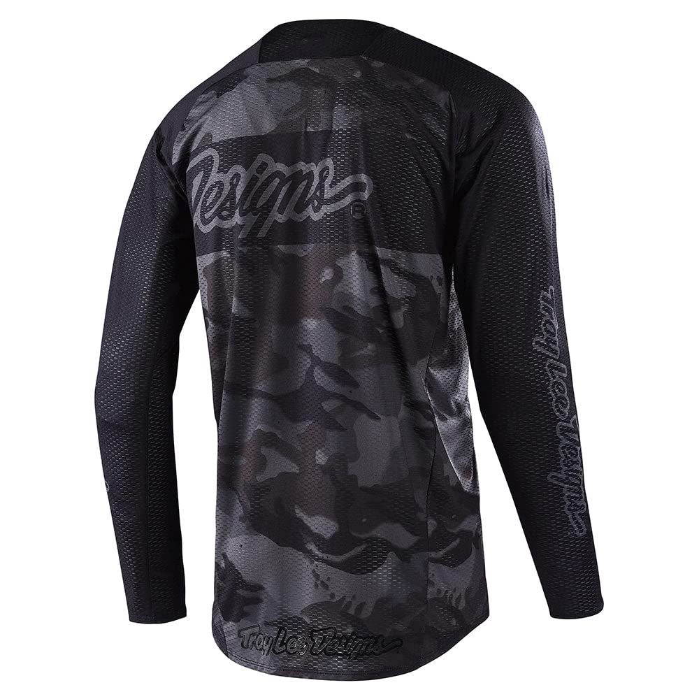 Troy Lee Designs Offroad Motocross Dirt Bike ATV Motorcycle Powersports Racing Jersey Shirt for Men, SE Pro Air (Black, L)