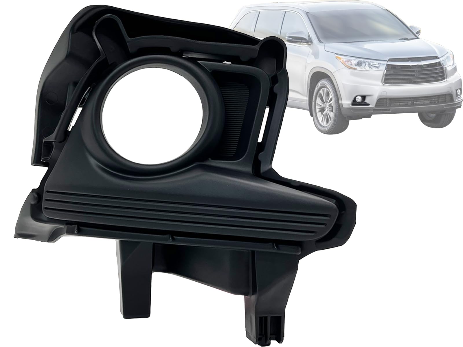 Auto Parts Avenue APA Replacement Front Fog Lamp Bezel for 2016 2015 2014 Highlander Without DRL 520300E020 TO1039177
