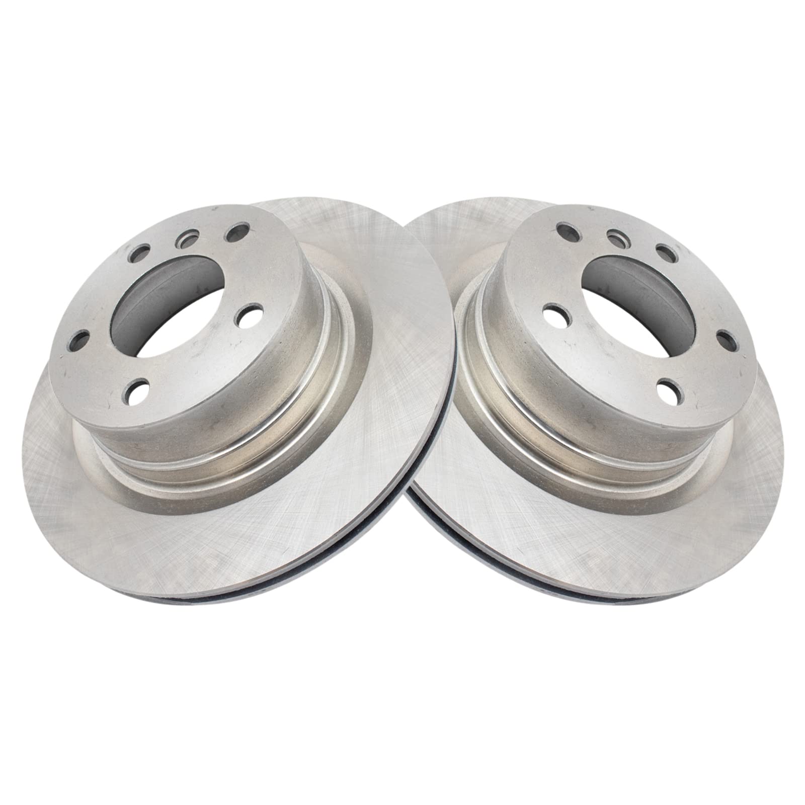 Trq Rear Brake Rotors Set Vented Compatible With 2008-2013 Bmw 128I