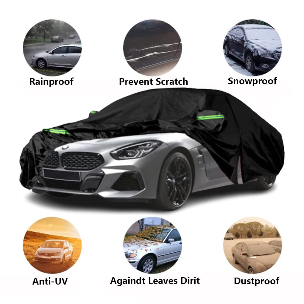 LTDNB Waterproof Car Covers Compatible with 2010-2024 BMW Z4, All Weather Custom-fit Car Cover with Zipper Door for Rain Snowpro