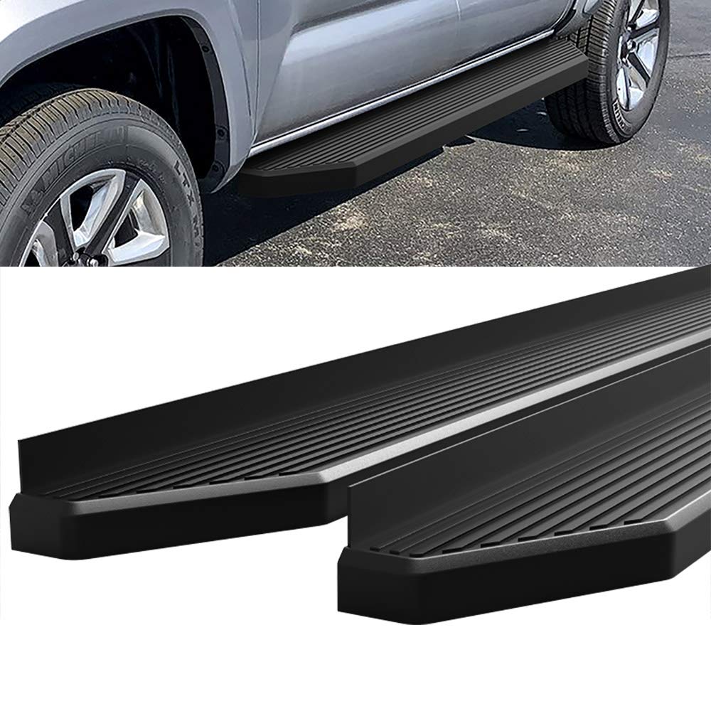 Hd Ridez Flat Style Board 6' Black Compatible With Toyota Tacoma 2005-2023 Double Crew Cab (Nerf Bar Side Steps Side Bars)