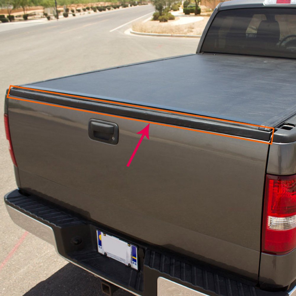 G-PLUS Tailgate Cap Molding Trim for 2004-2008 Ford F150, 63.3" Length, ABS Material, Compatible with Styleside Models, Tailgate Protector