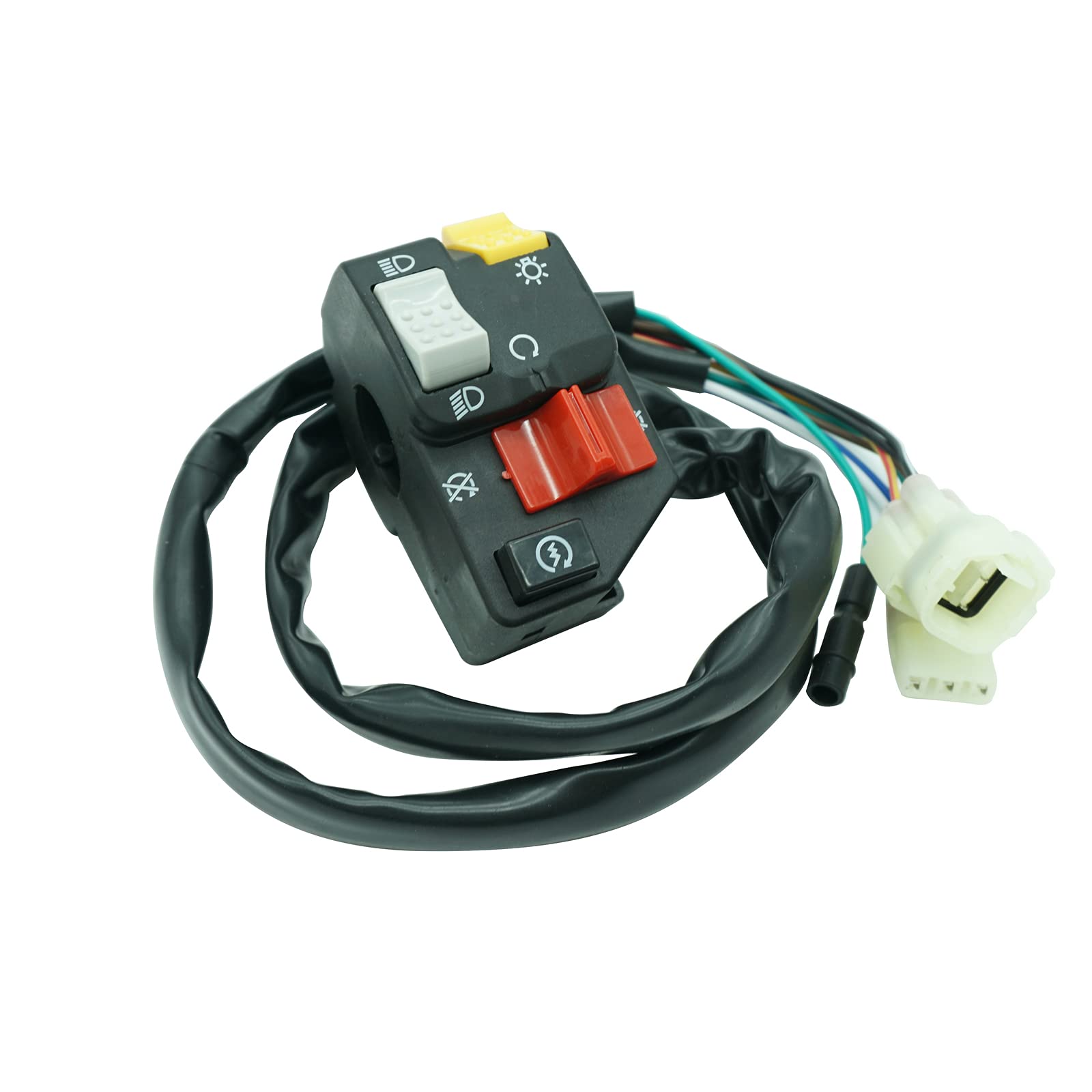 M MATI Left Handlebar Start Kill Stop Headlight Switch for Honda TRX250 TRX250EX 2006-2007, Model 35200-HN6-A31, Black