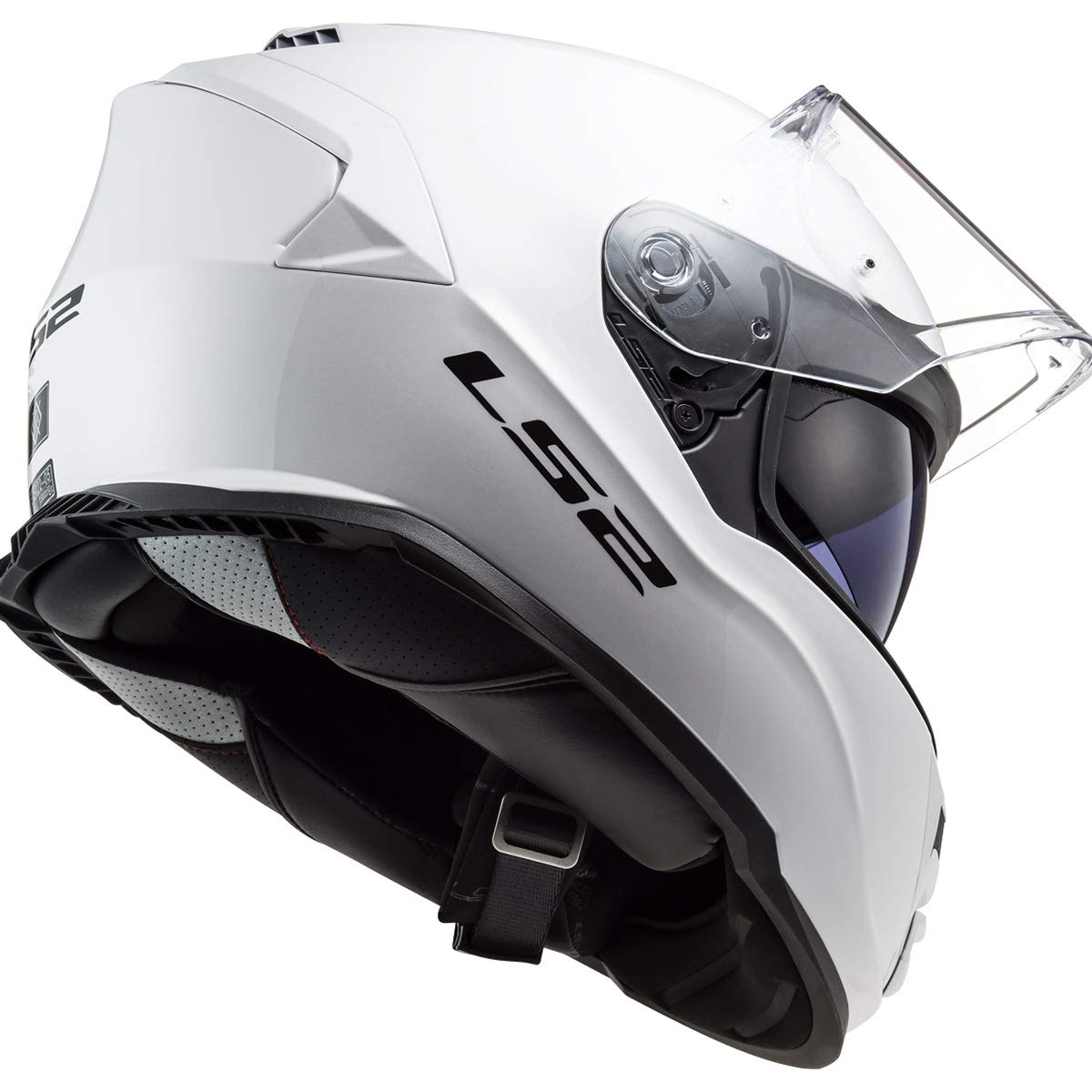 Ls2 Helmets Assault Full Face Motorcycle Helmet W/Sunshield (Gloss White - Small)