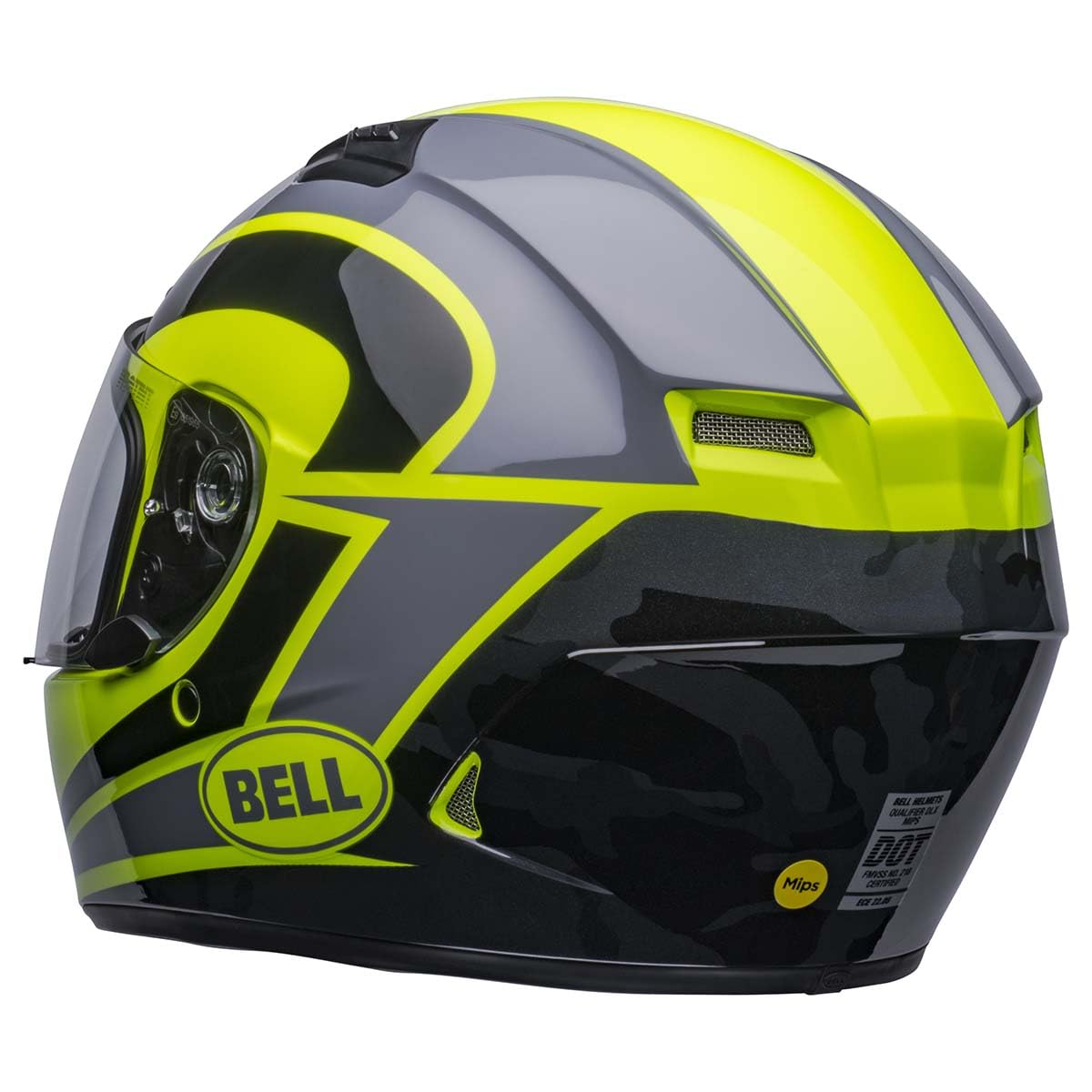Bell Qualifier Dlx Mips Street Helmet (Gloss Blitz Retina Sear/Black Camo - Small)
