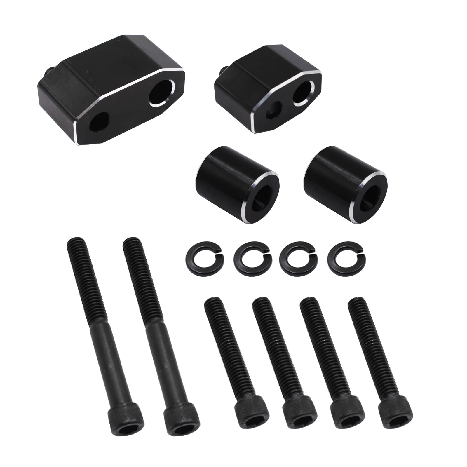 Driver Floorboard Spacer Extension Kit (1'') Compatible With 2009-2021 Touring Models Road King Electra Glide Road Glide Include