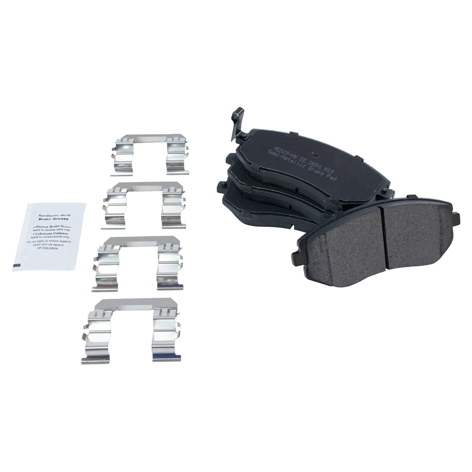 Trq Front Brake Pad & Rotor Kit Brake Pads Brake Rotor Semi-Metallic Premium G-Coated Compatible With 2004-2006 Subaru Baja 2009
