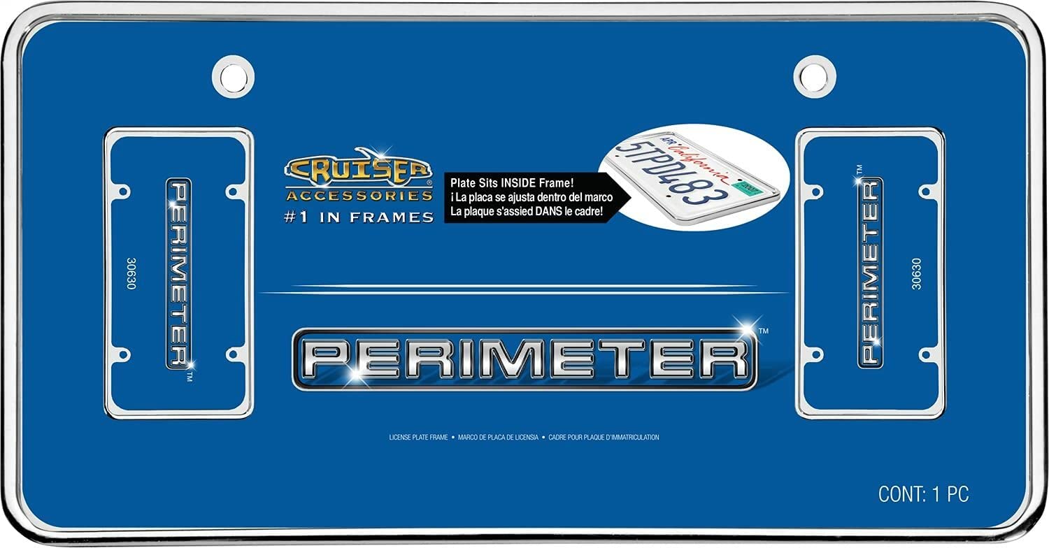 Cruiser Accessories 30630 License Plate Frame - Perimeter, Chrome