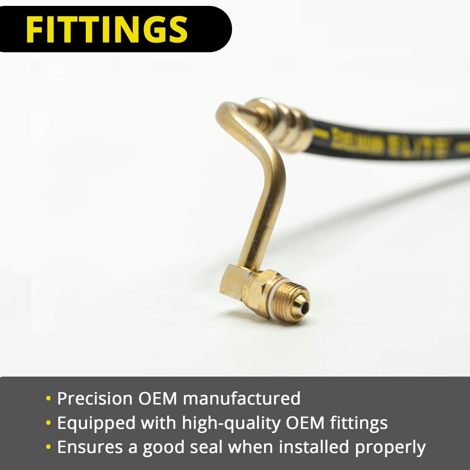 Edelmann Elite 80617E Power Steering Pressure Hose - Car Accessories And Equipment, For Various 2013-07 Gm Avalanche, Escalade,