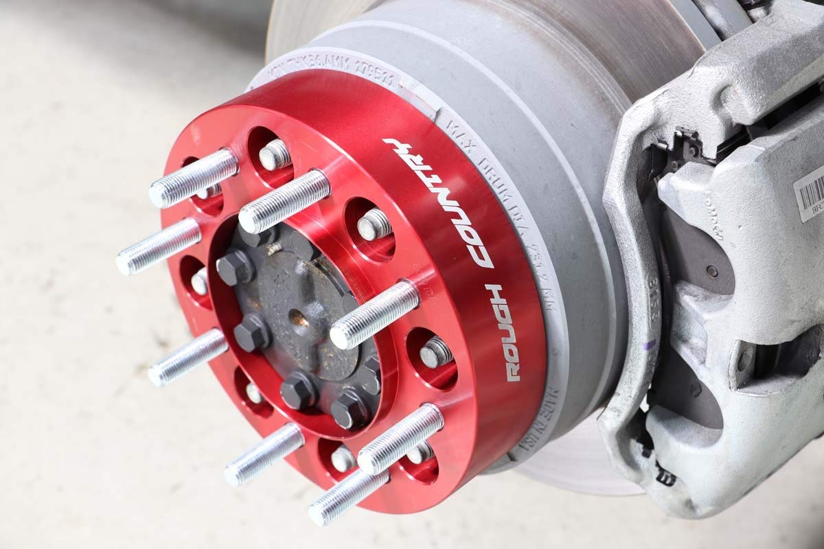 Rough Country 2' Wheel Spacers For Ford F-250/F-350 Superduty 4Wd (2003-2024) - Fits 8X170Mm Bolt Pattern, Anodized Red, 2 Pcs