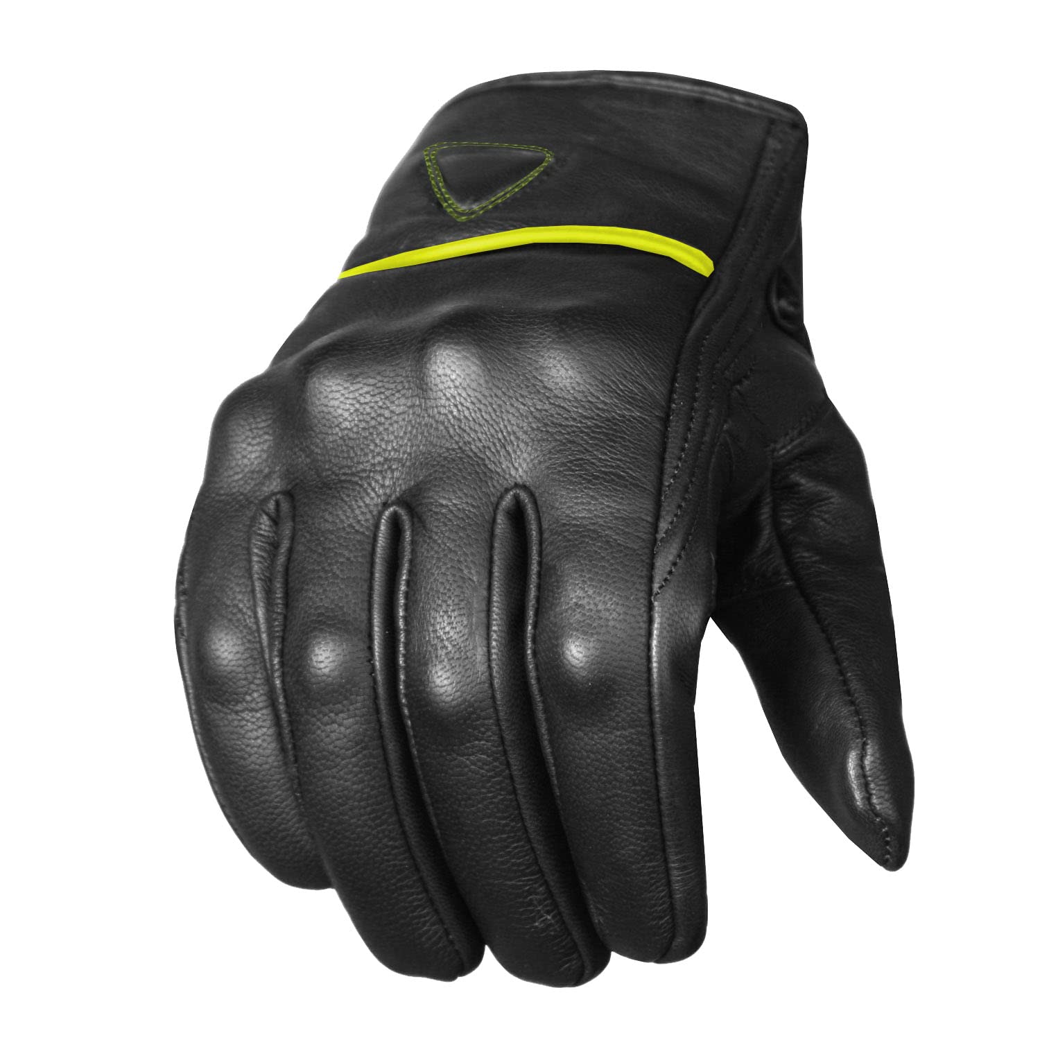 Jackets 4 Bikes Men'S Premium Leather Street Motorcycle Protective Cruiser Biker Gel Gloves Blackgreen Xl