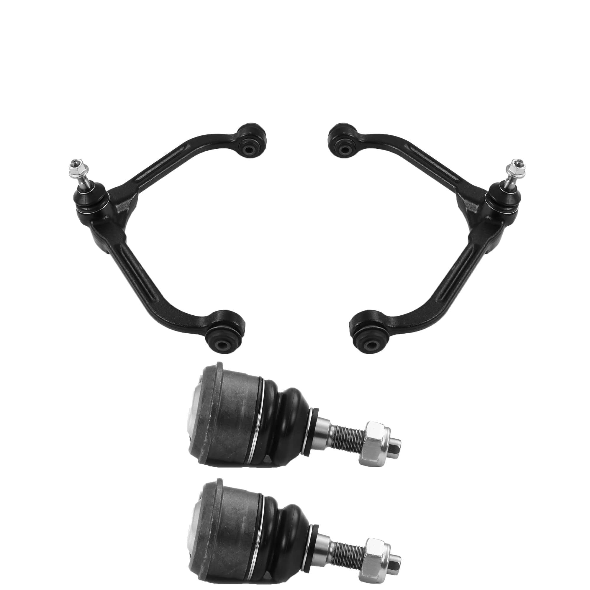 Metrix Premium Chassis Parts - 4 Pc Front Lower & Upper Control Arm & Ball Joint Kit Fits 2002-2007 Jeep Liberty, Replacement Rk