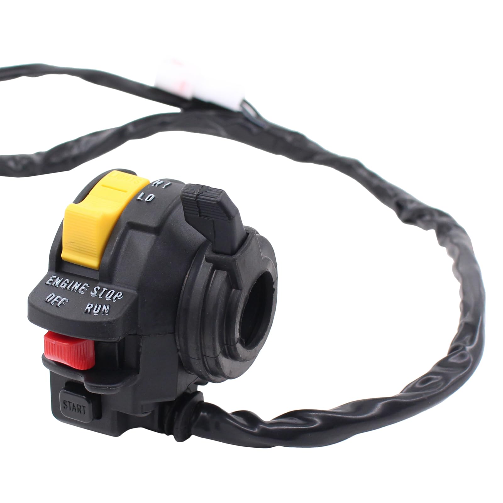 ApplianPar Handlebar Kill Switch for Suzuki LTZ 400, Arctic Cat 400 DVX, Kawasaki KFX 400 - Plastic, Onecolor, Model 37400-07G20