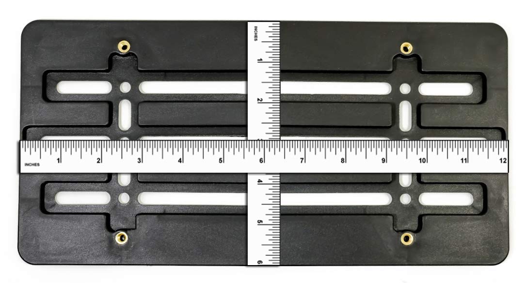 EACCESSORIES EA License Plate Tag Holder Mount for Honda, Black ABS Plastic, Standard Size (6" x 12") with Screws & Bolts