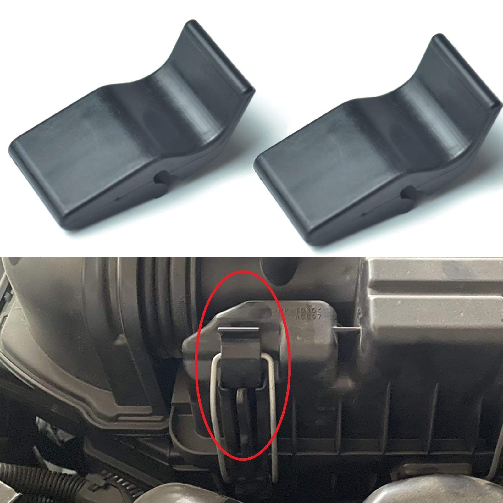 2Pcs Air Cleaner Accessory Clip 17219-P65-000 For Honda Fit 1.5L 2009-2013 Insight 1.0L 2000-2006 Accord