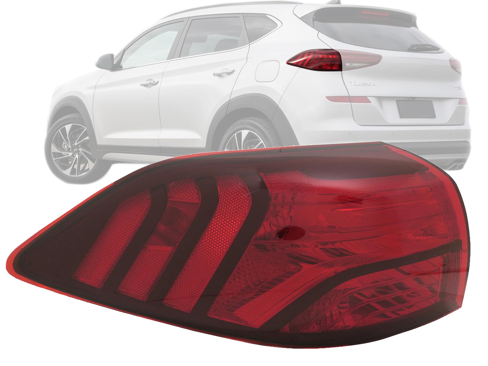Auto Parts Avenue APA Replacement Tail Light Rear Lamp for 2019 2020 2021 Tucson with Bulbs Included Outer Driver Left Side 9240