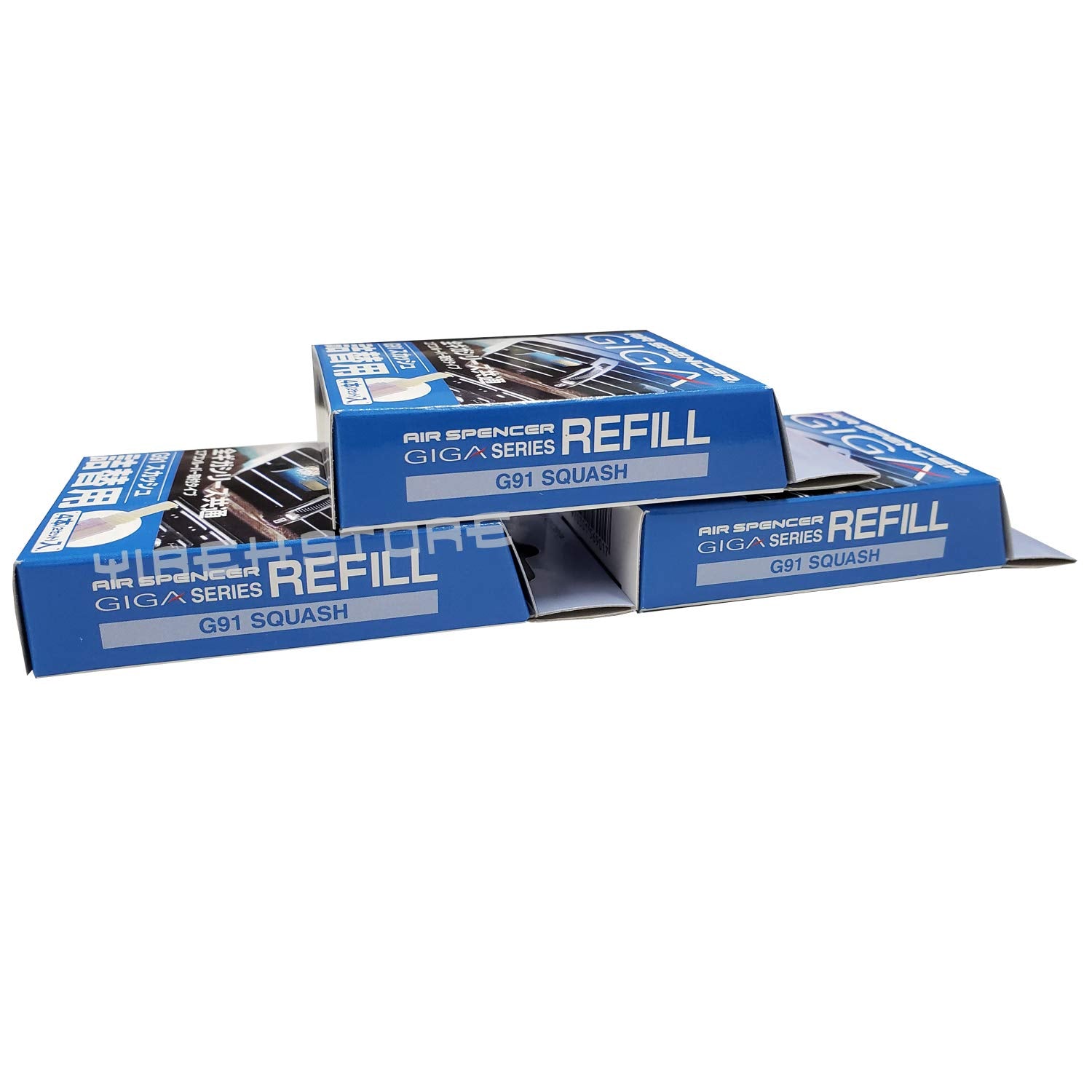 Air Spencer Giga, Giga Clip Stick Refill 3-Box Squash Scent, Design For Giga Clip, Clipia, Clipia Ii, Bijou, Cross, Luxdry, Rijo