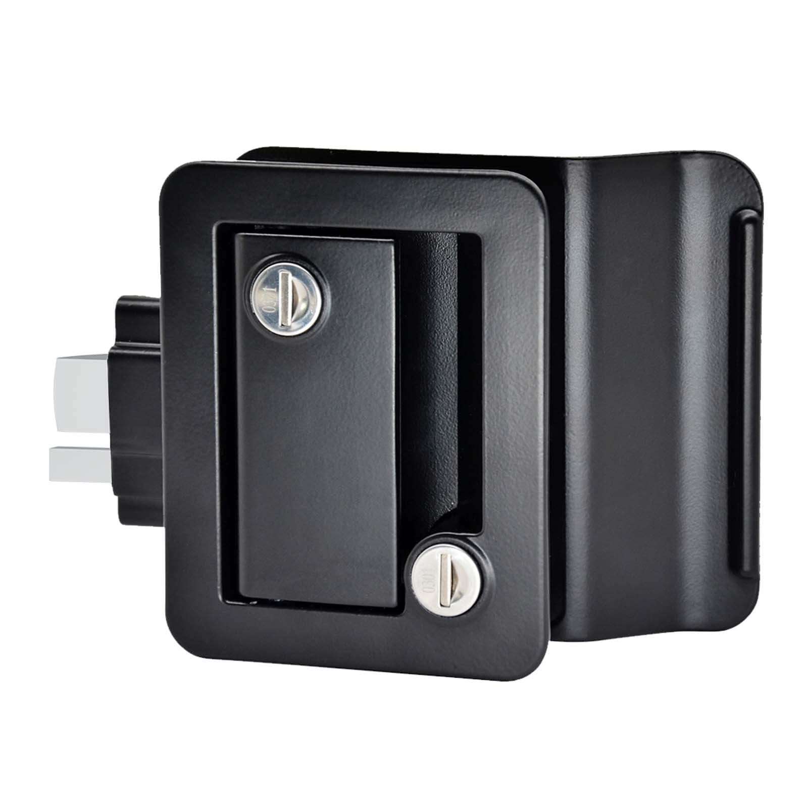 YOMILINK Upgrade 100% Metal RV Door Lock, Replacement Door Latch for Camper Horse Trailer Cargo Hauler, 4Key, Safety Paddle Dea