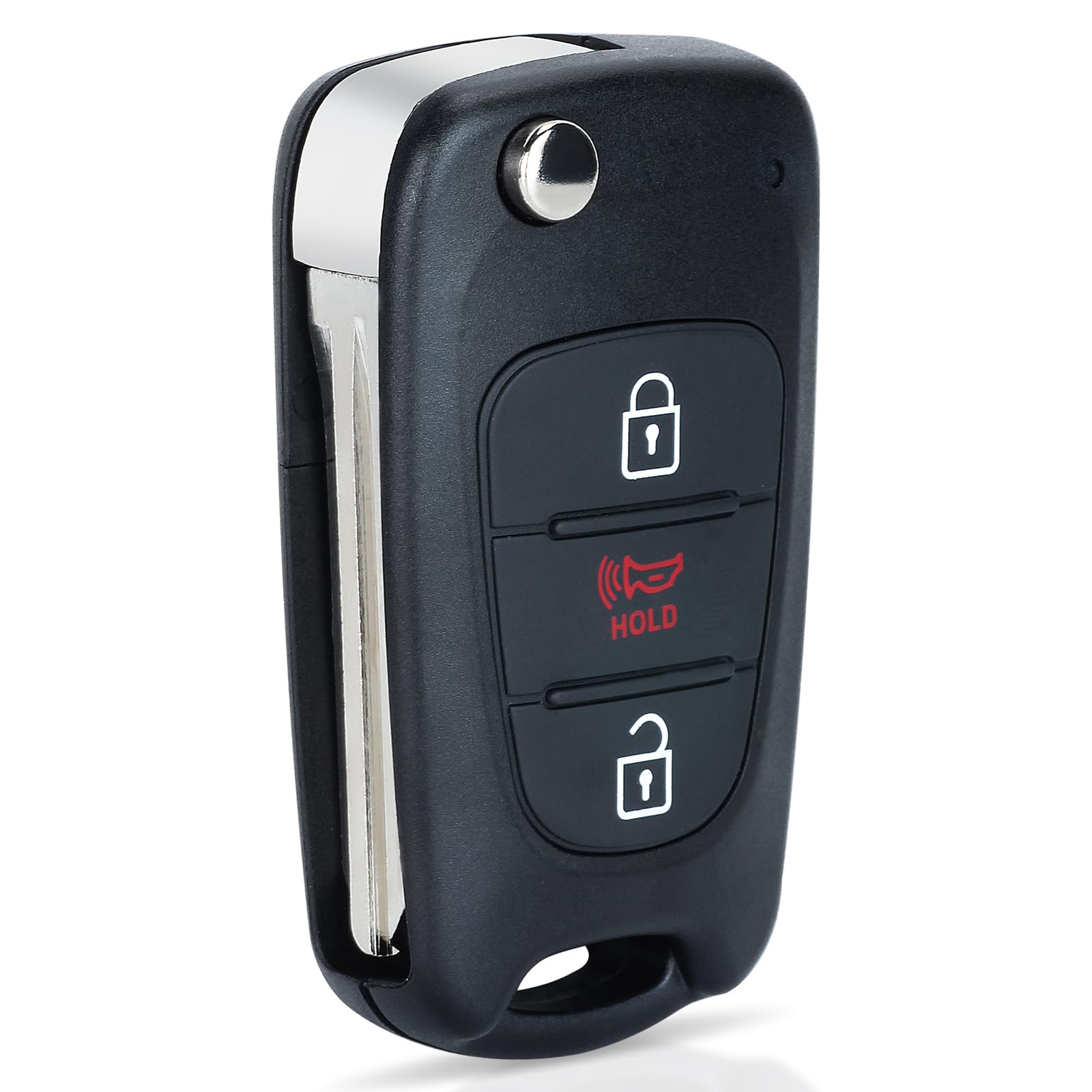 Keyecu Replacement Remote Key Fob For Kia Soul 2010 2011 2012 2013 Id46 315Mhz Fcc Id: Nyoseksam11Atx(Amfl) / 95430-2K340 Black