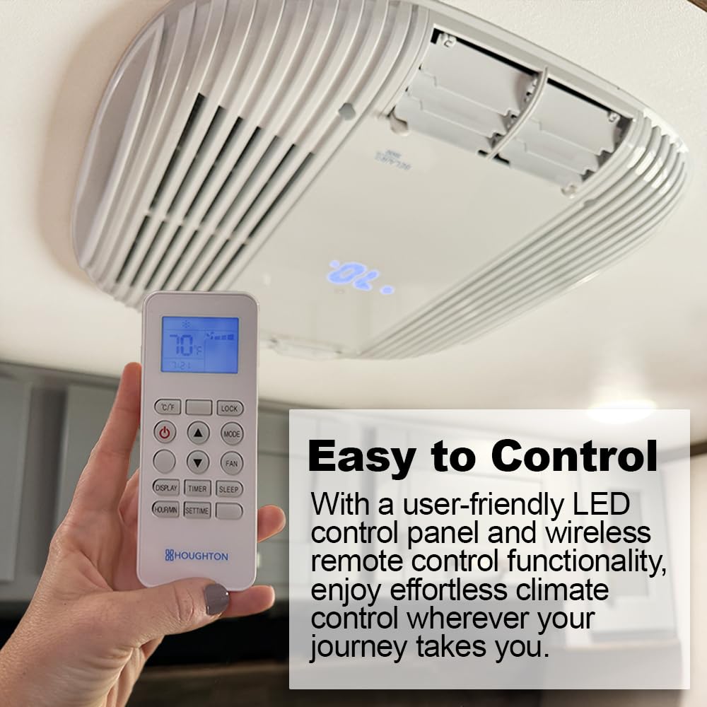 RecPro 15K RV Air Conditioner - Quiet Non-Ducted Heat Pump & Cooling, Easy Install, White, Model RP-AC3800