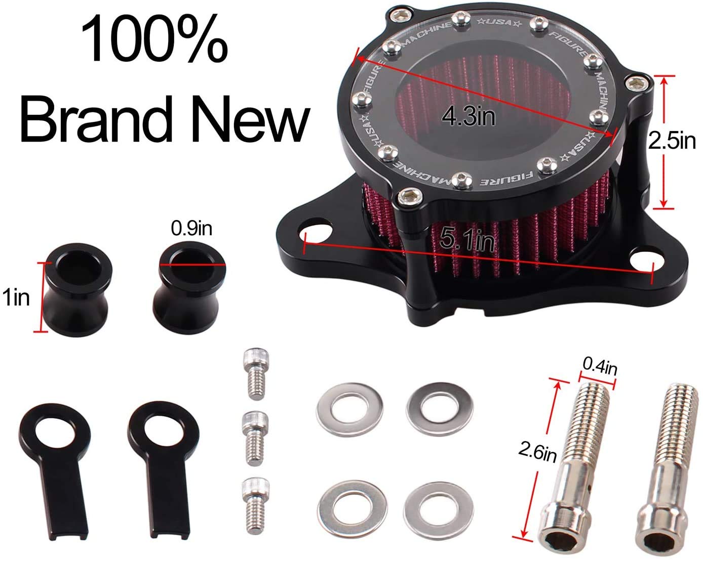 Air Cleaner Intake Filter System Kit For Harley Davidson Sportster XL883 XL883N XL883R XL883P XL1200 XL1200L XL1200X Iron 883 Fo