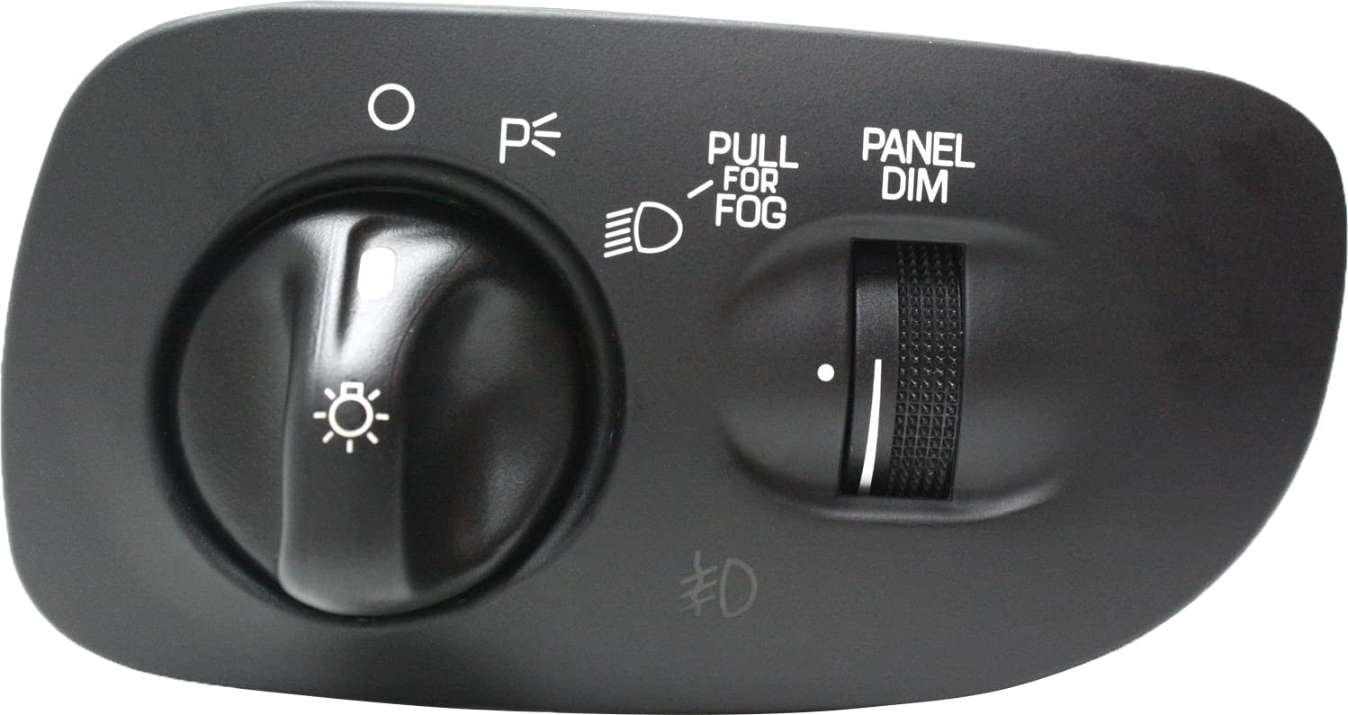Garage-Pro Headlamp Headlight Switch Compatible with 1997-1998 Ford F-150, 1997-1998 Expedition, 1997-1998 F-250, Black, with Fo