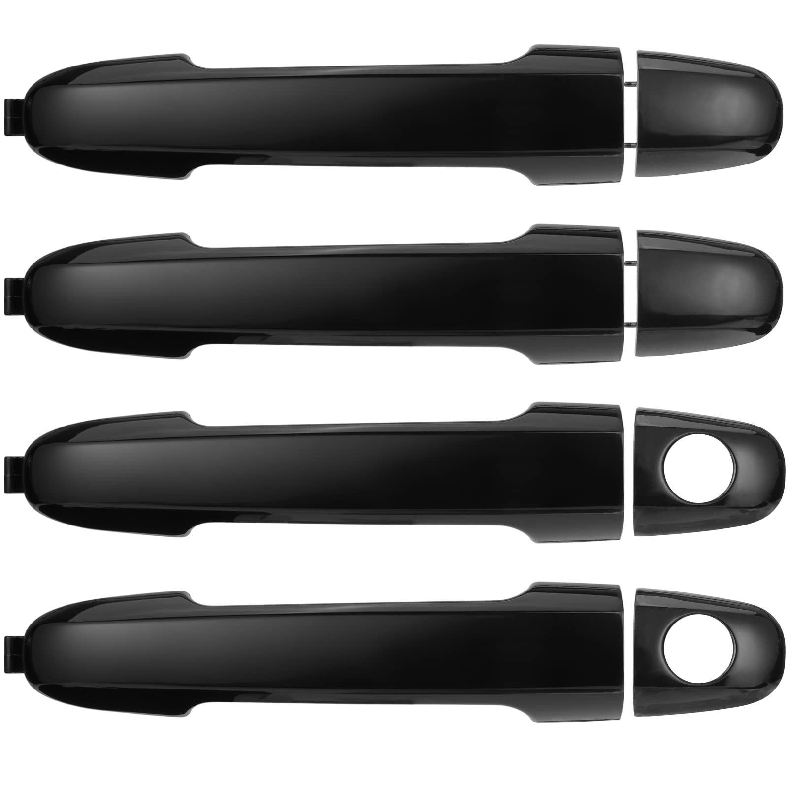 Lcyolada 4Pcs Exterior Door Handles For Hyundai Sonata 2006 2007 2008 2009 2010, Front And Rear, Drive & Passenger Side Replaces