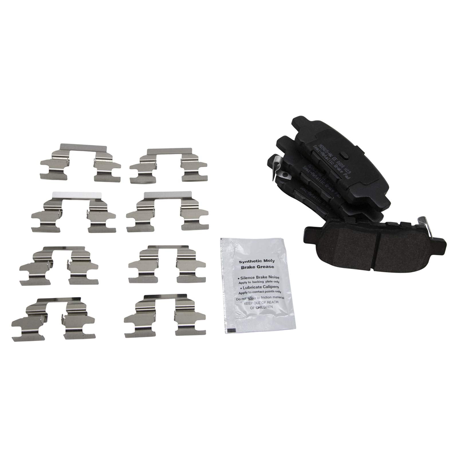 Trq Rear Brake Pad & Rotor Kit Brake Pads Brake Rotor Semi-Metallic Compatible With 2003-2005 Infiniti G35 Nissan 350Z 2011-2023