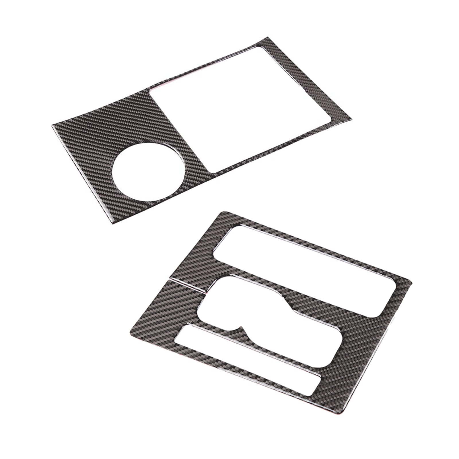 Tongsheng Soft Carbon Fiber Car Center Control Gear Shift Panel Sticker Trim Fit For Toyota Tacoma 2006 2007 2008 2009 2010 2011 2012 2013 2014 2015 (Black Carbon Fiber)
