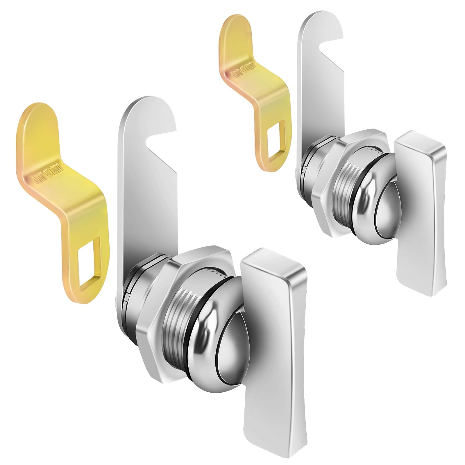 Sartatue 5/8    Cam Locks Thumb Operated Cabinet Locks, 2Pcs Keyless Non-Locking Replacements Rv Compartment Lock, Rv Storage Lo