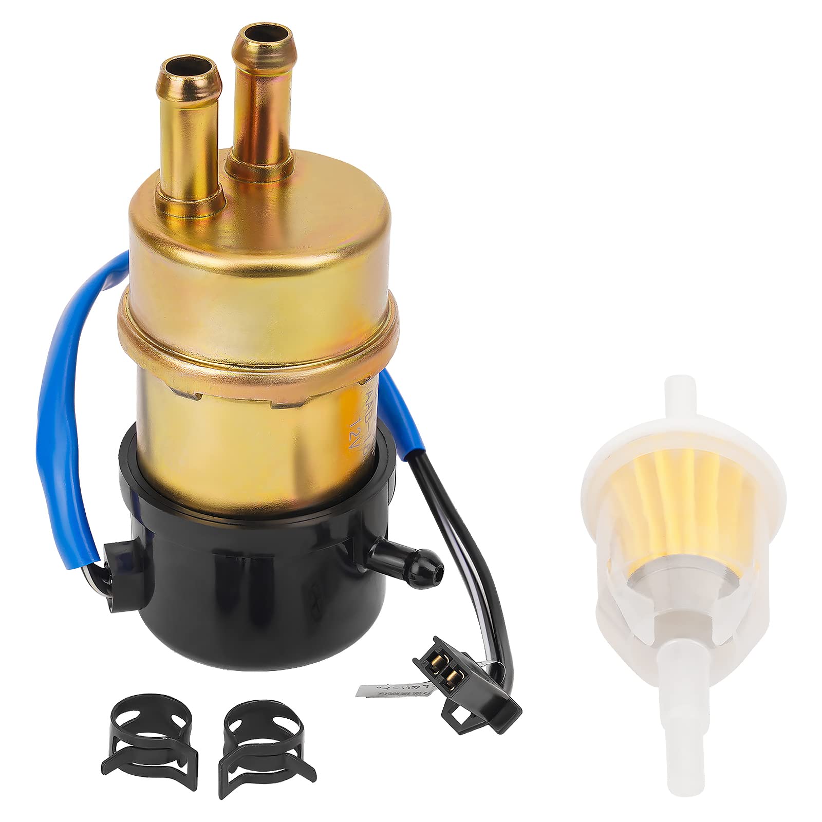Road Passion 12V Electric Fuel Pump for Yamaha V Star 650/1100, Virago 1000/1100, Metal, Fuel-A Color