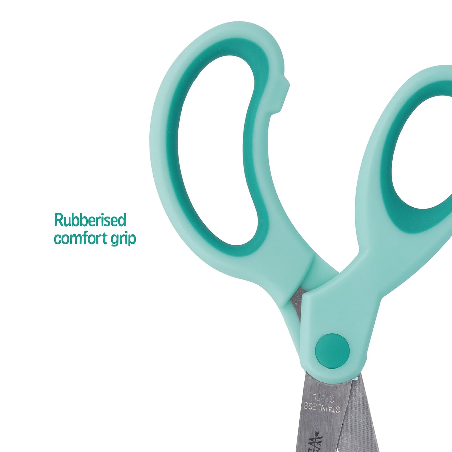 Westcott E-21586 00 Softgrip Kids Scissor Lefty, Blunt Tip, 513 Cm, Turquiose - Turquoise