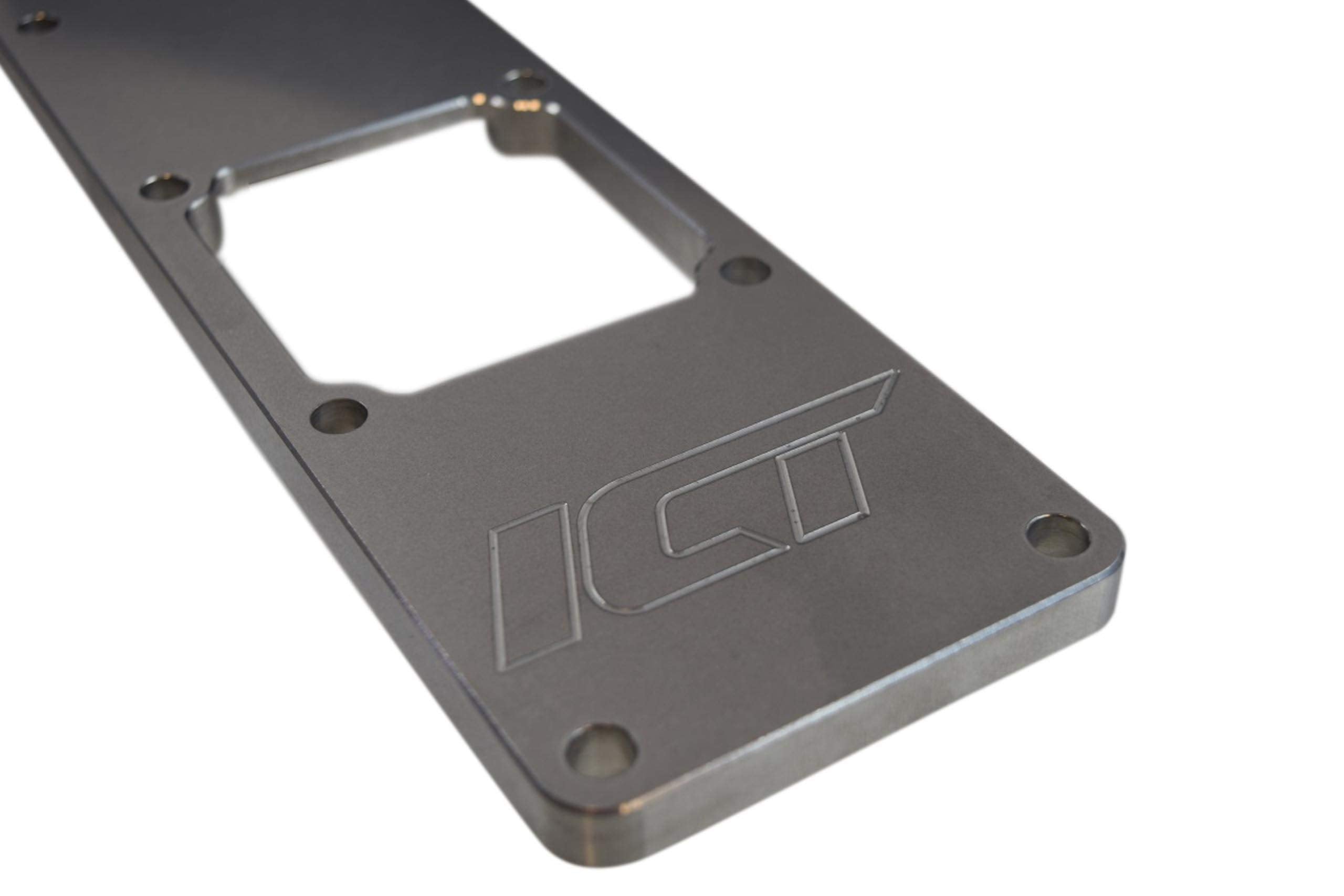 ICT Billet 5.9L Intake Manifold Plenum Horn Plate 24 Valve Compatible with Dodge Ram Cummins 6BT 5.9L Turbo Diesel Engines High