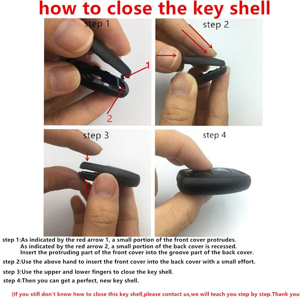New 4 Button Key Fob Shell Case Fit For Honda Civic Accord Ex Pilot Fit Keyless Entry Remote Key Housing Replacement With Screwdriver (3+1Button 1Pcs)