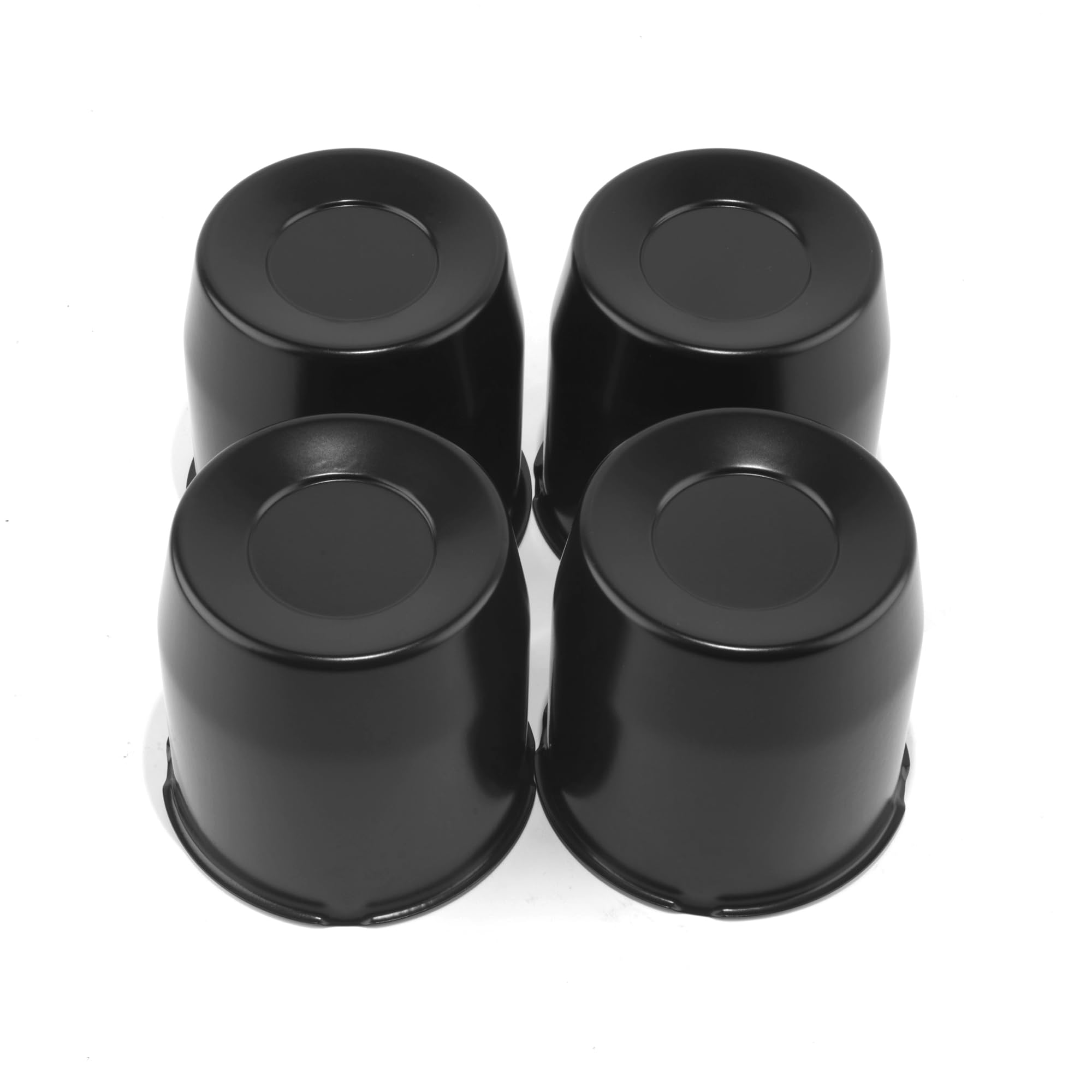 Rtrhinotuning 4.25In Black Wheel Center Caps For Trailer Truck Rv Suv Rims Push Through Hub Caps 4.33    Tall