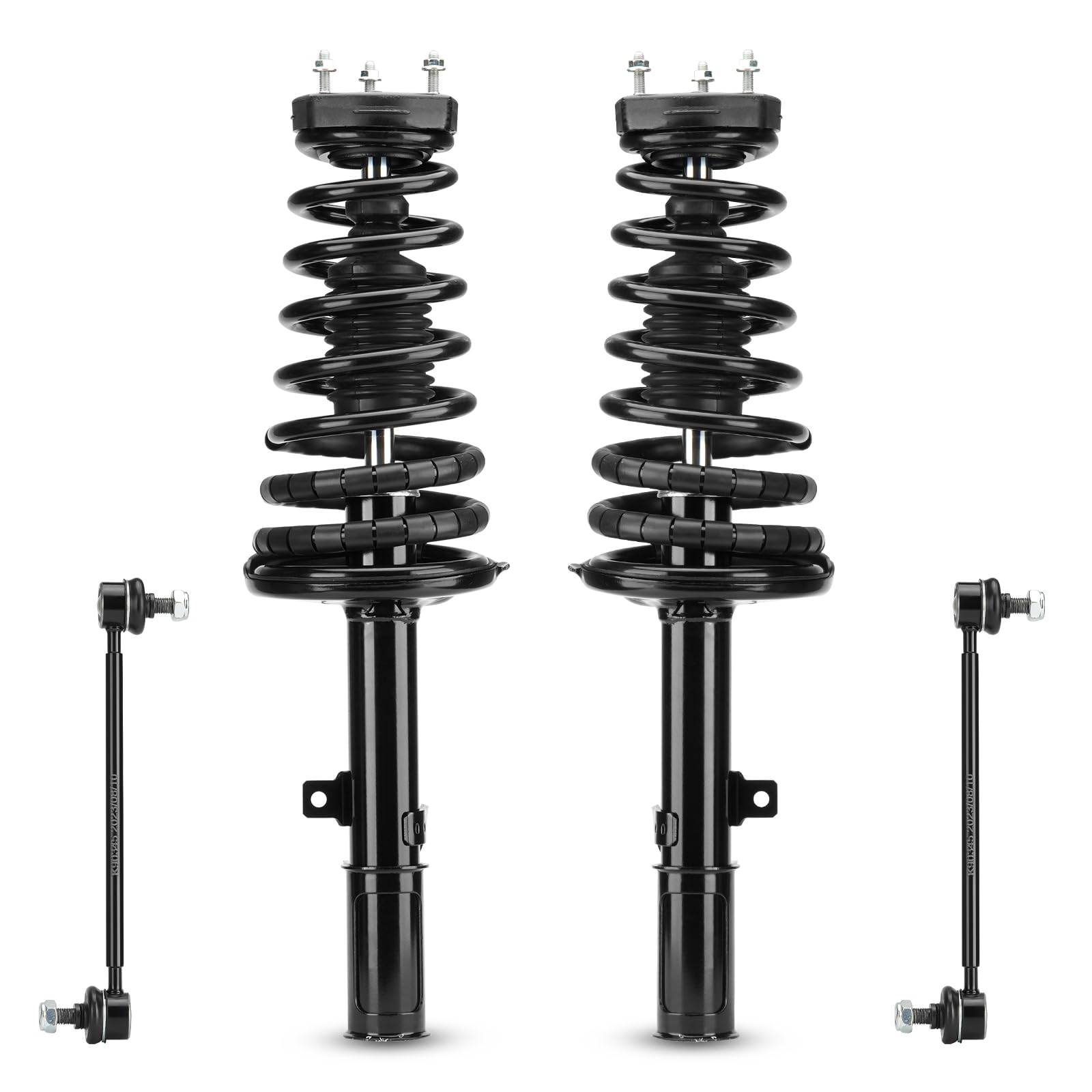 Rear Struts w/Coil Spring & Sway Bar Links for 2002-2003 Lexus ES300 (w/o Adaptive Variable Suspension) / 2002-2003 Toyota Camry