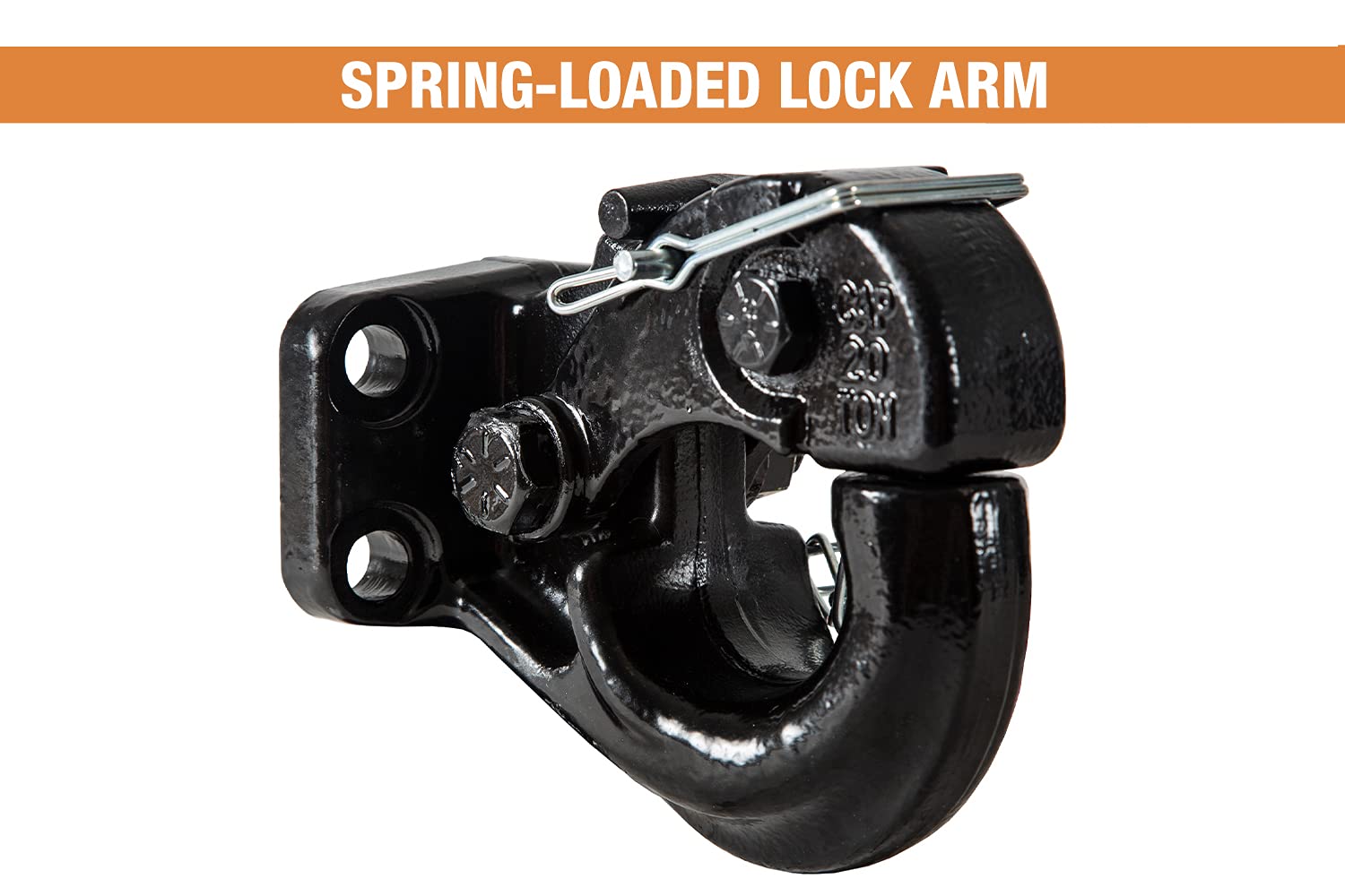 Buyers Products Ph20 20 Ton Pintle Hook, Mgtw 40,000 Lbs, 8,000 Mvl Pintle Hitch, Mounting Kit Sold Separately
