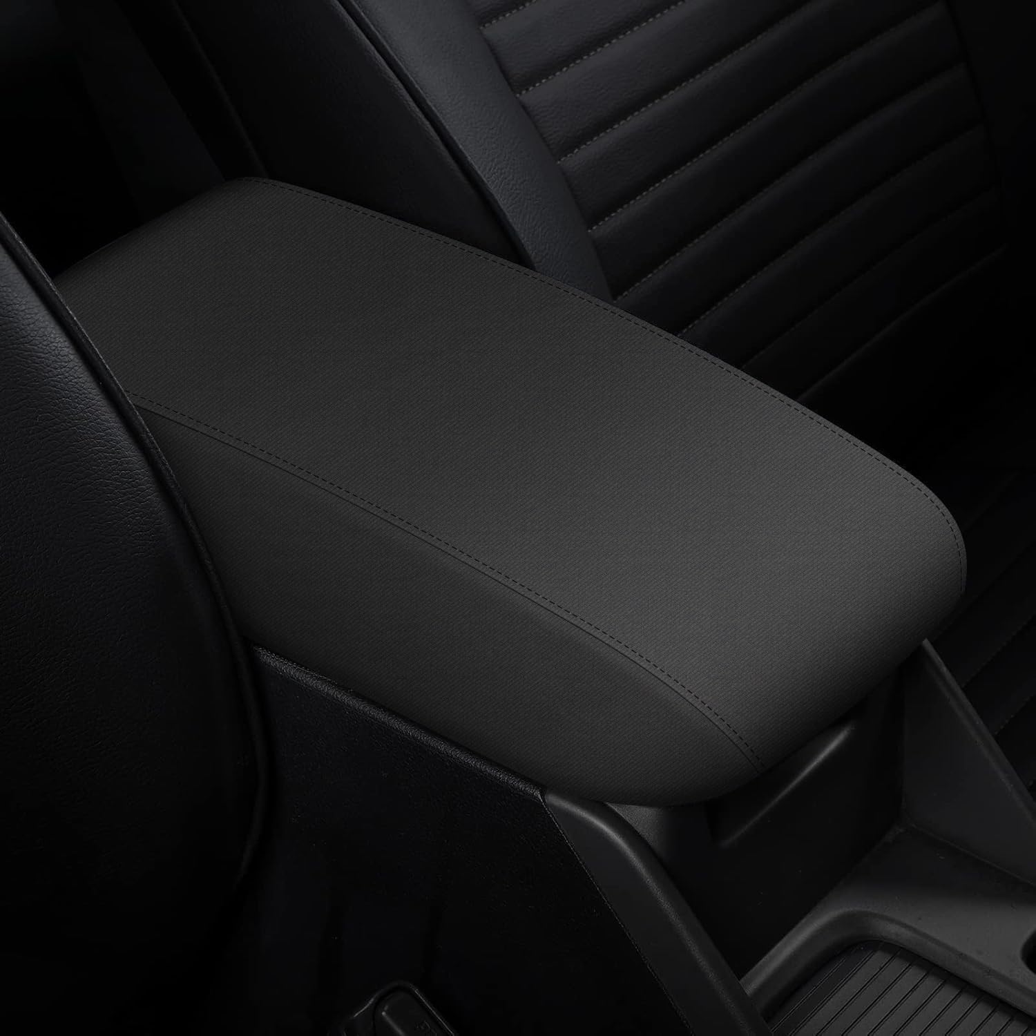 Aomsazto Center Console Neoprene Armrest Covers For 2013-2018 Nissan Altima Black