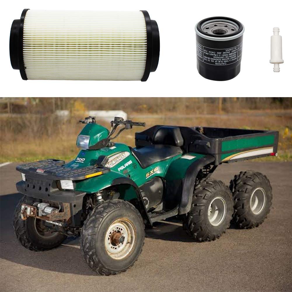 Air Filter 7080595 Oil Filter 2520799 3084963 Fuel Filter 2530009 Cleaner Replacement for Polaris Sportsman 335 400 450 500 Magn