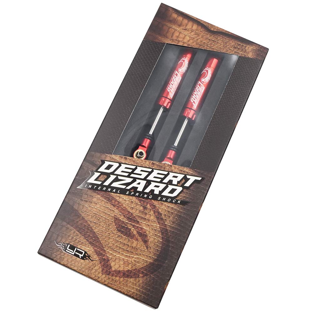 Yeah Racing 90Mm Desert Lizard Piggyback Internal Spring Damper Pair Red #Ddp-090Rd